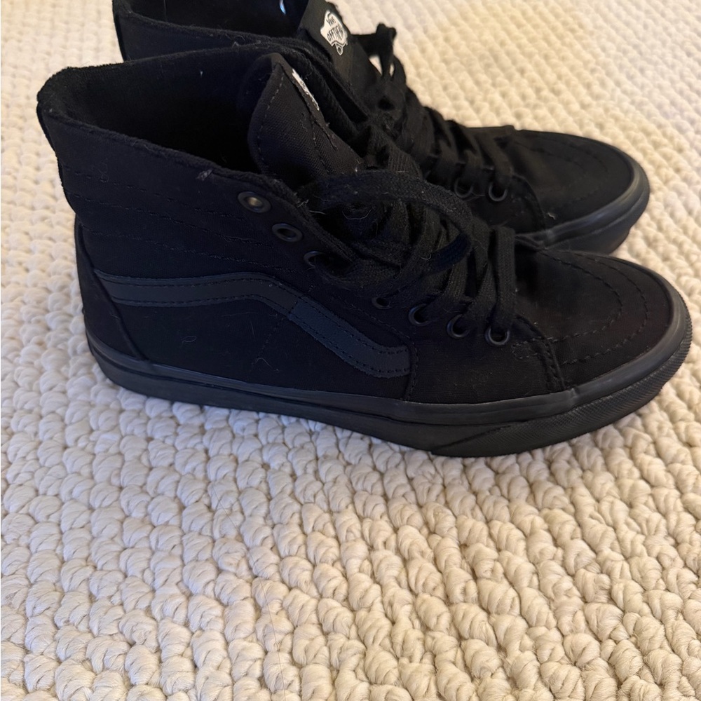 Vans Black High-Top Canvas Sneakers - Picture 4 of 4